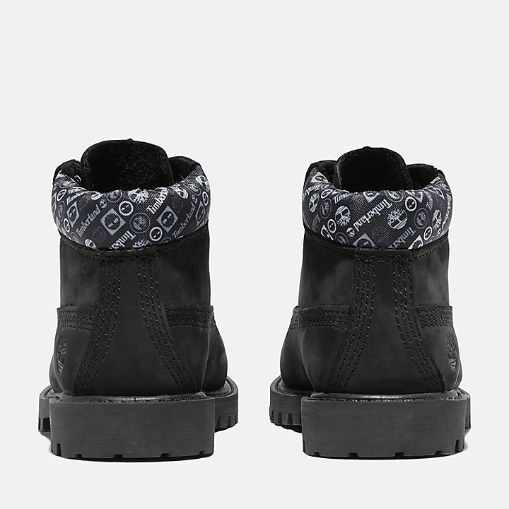 Premium 6 Inch Waterproof Boot voor peuters en kleuters in zwart