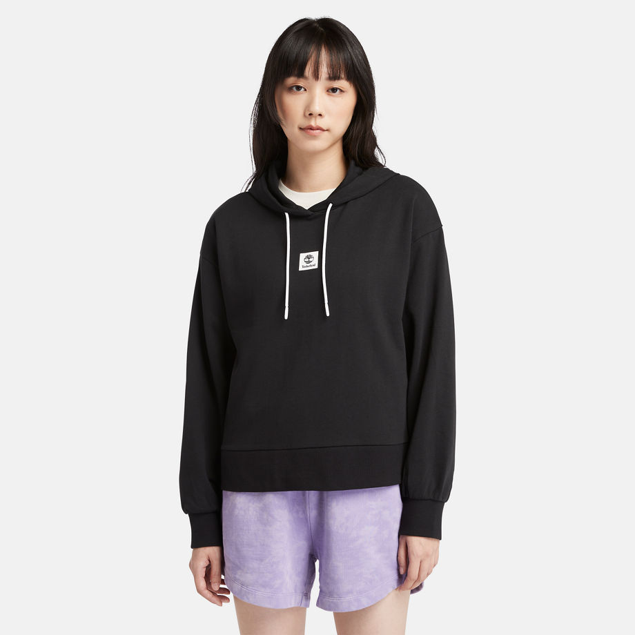 Timberland Loopback Hoodie For Women In Black Black, Size L
