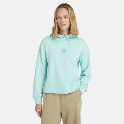 Timberland Loopback Hoodie For Women In Light Blue Blue