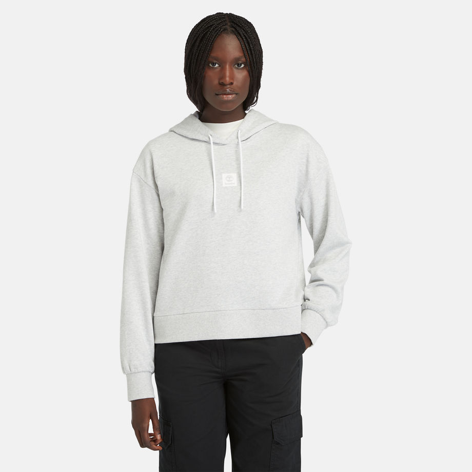 Timberland Loopback Hoodie For Women In Light Grey Grey, Size XXL