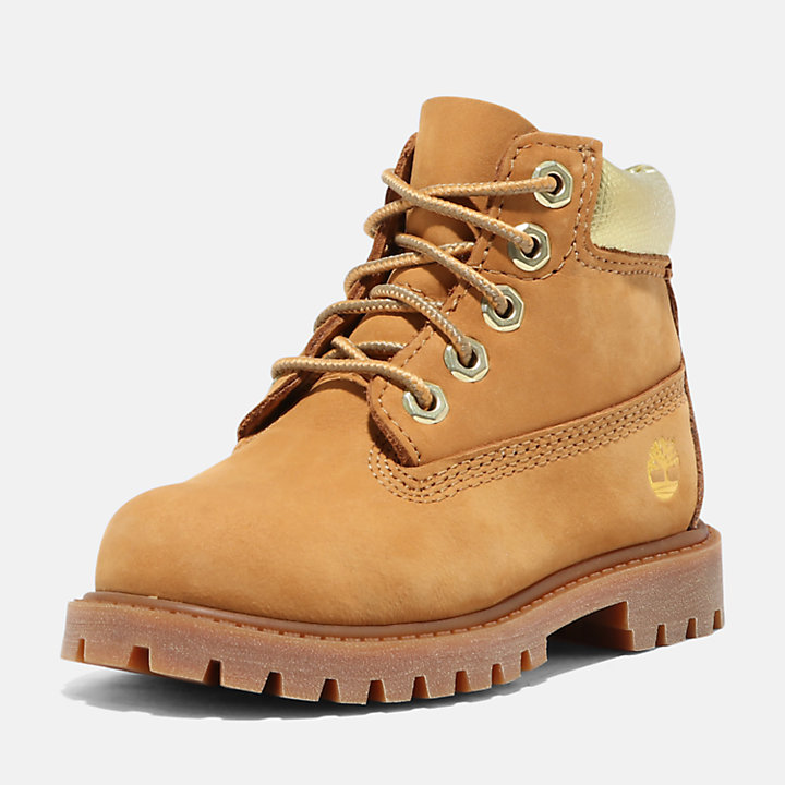 6-inch Boot Timberland® Premium pour tout-petit en jaune et or-