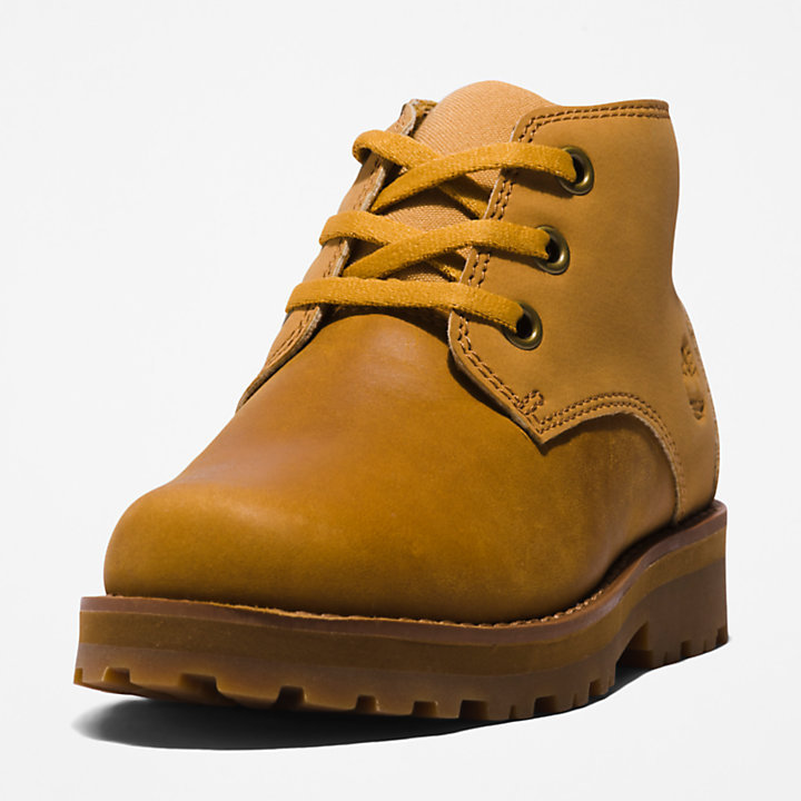 Courma Kid Chukka Boot for Youth in Yellow-