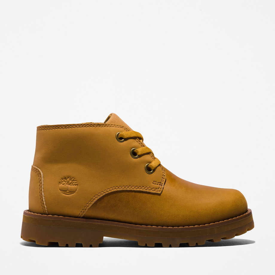 Timberland Courma Kid Chukka Boot For Youth In Yellow Light Brown Kids, Size 2.5