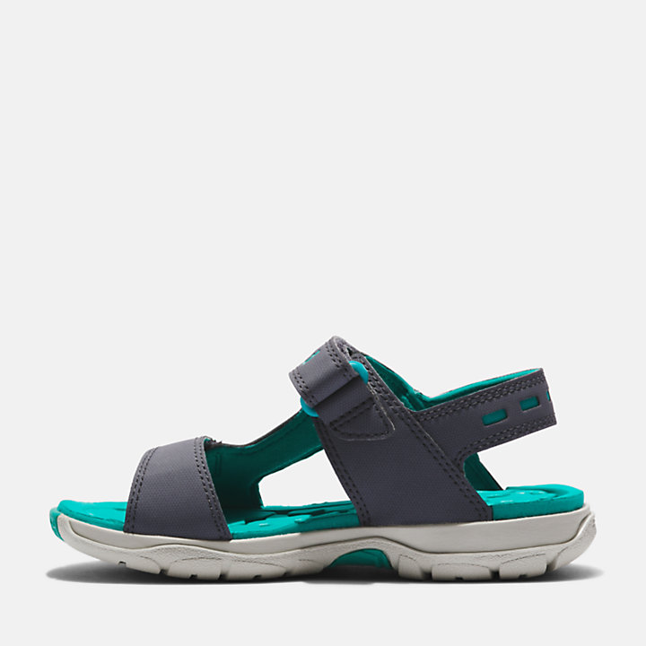 Moss Jump Strap Sandal for Youth in Dark Grey-