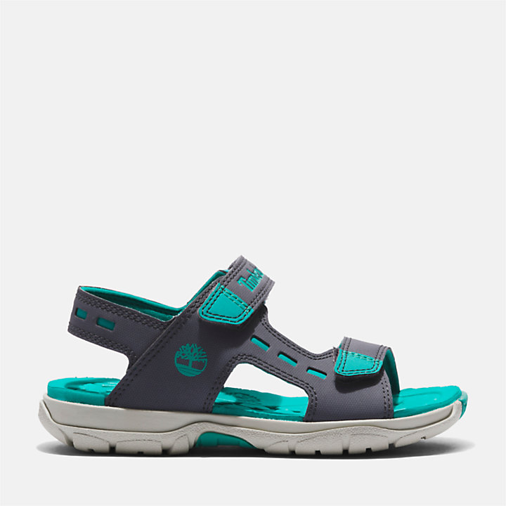 Moss Jump Strap Sandal for Youth in Dark Grey-