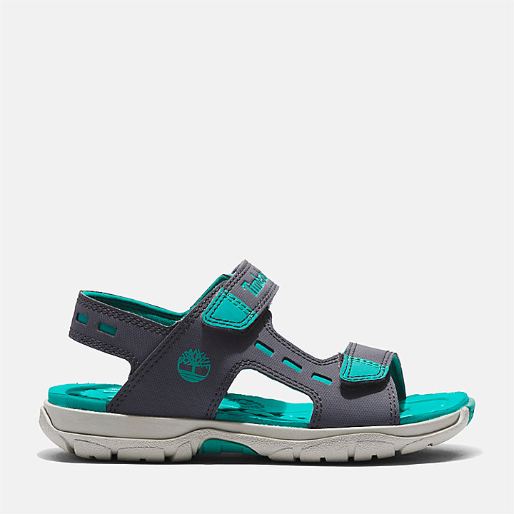 Moss Jump Strap Sandal for Youth in Dark Grey
