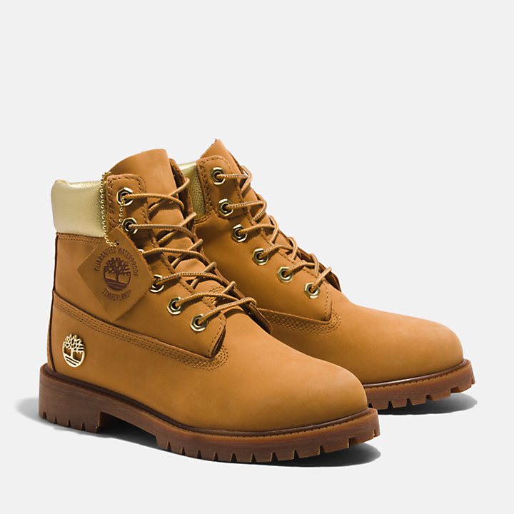 Timberland® Premium 6 Inch Boots voor kids in geel/goud-