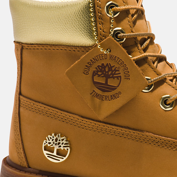Timberland® Premium 6 Inch Boot for Junior in Yellow/Gold-