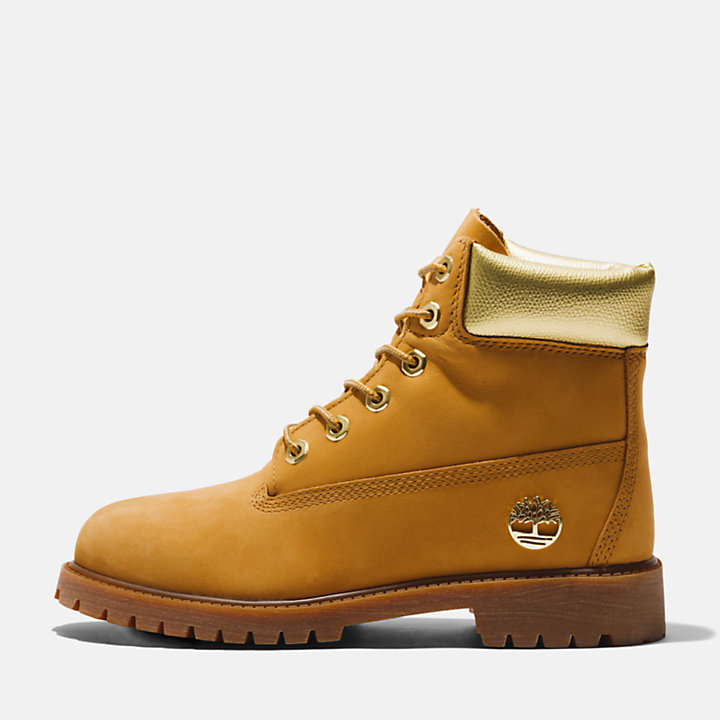6-inch Boot Timberland® Premium junior en jaune/or-