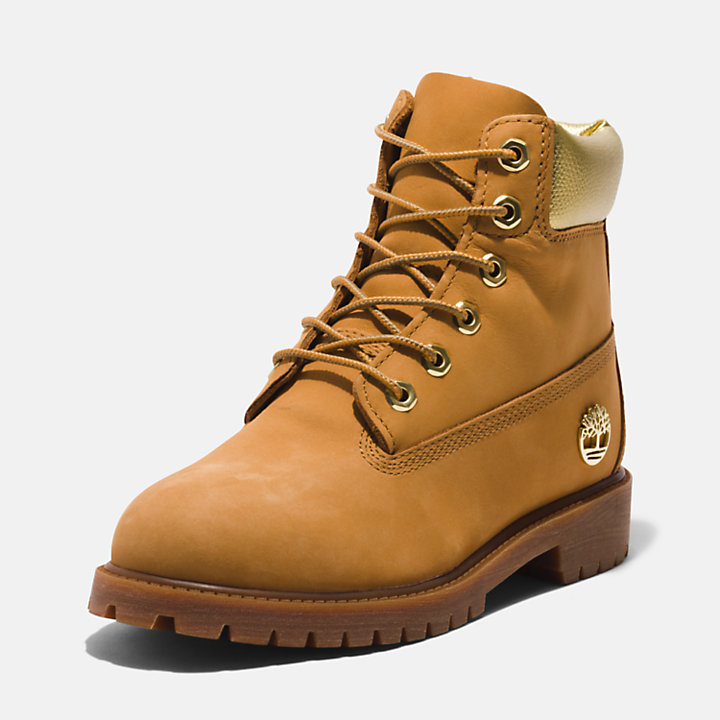 Timberland® Premium 6 Inch Boot for Junior in Yellow/Gold-