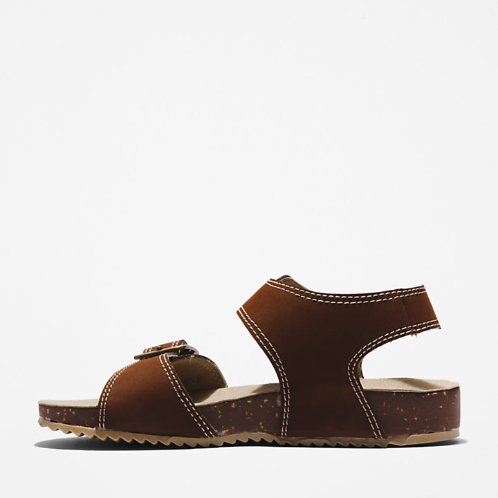 Youth Castle Island Sandal for Youth in Dark Brown-