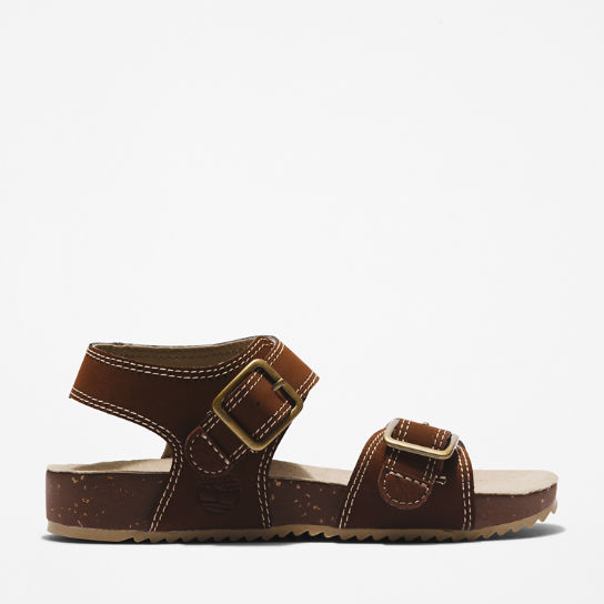 Youth Castle Island Sandal for Youth in Dark Brown | Timberland