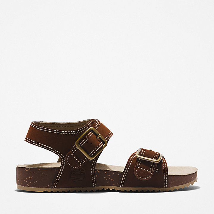 Youth Castle Island Sandal for Youth in Dark Brown