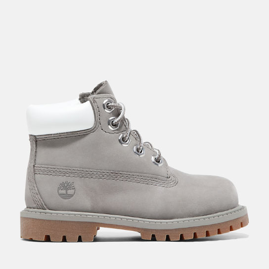 Timberland® Premium 6 Inch Boot for Toddler in Grey | Timberland