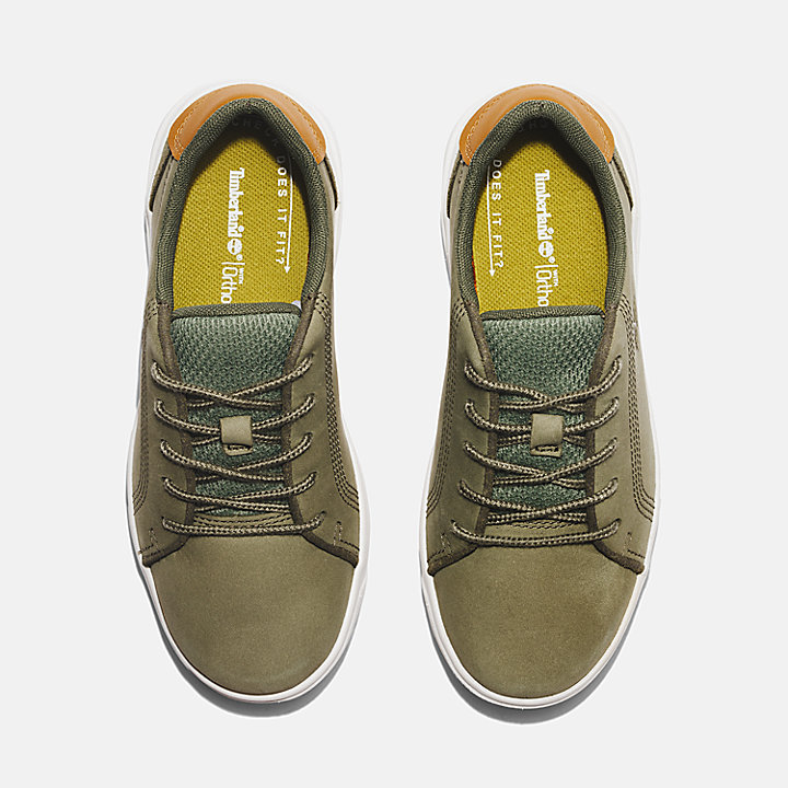 Seneca Bay Lace-up Low Trainer for Youth in Green