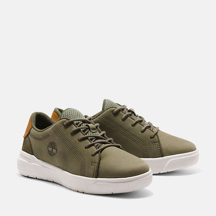 Seneca Bay Lace-up Low Trainer for Youth in Green-