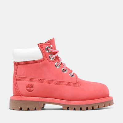 Timberland Premium 6 Inch Boot For Toddler In Pink Pink Kids, Size 8.5