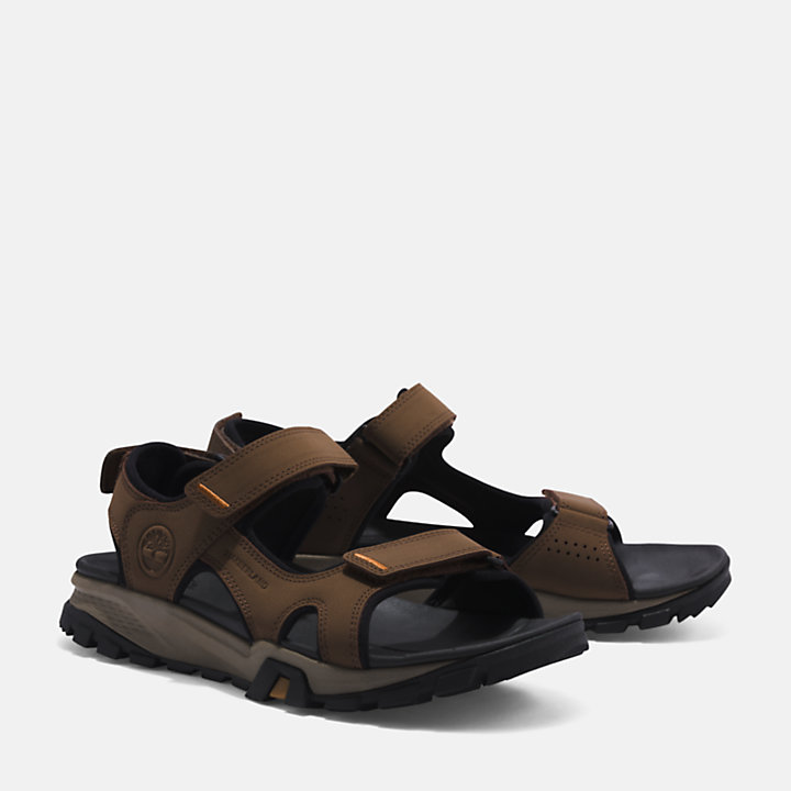 Lincoln Peak Two-strap Sandal for Men in Brown-