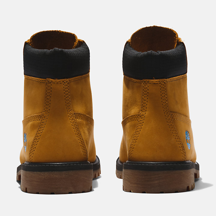 Timberland® Premium 6 Inch Boot for Junior in Yellow/Navy-