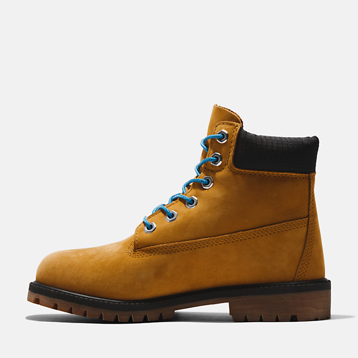 Timberland® Premium 6 Inch Boot for Junior in Yellow/Navy-
