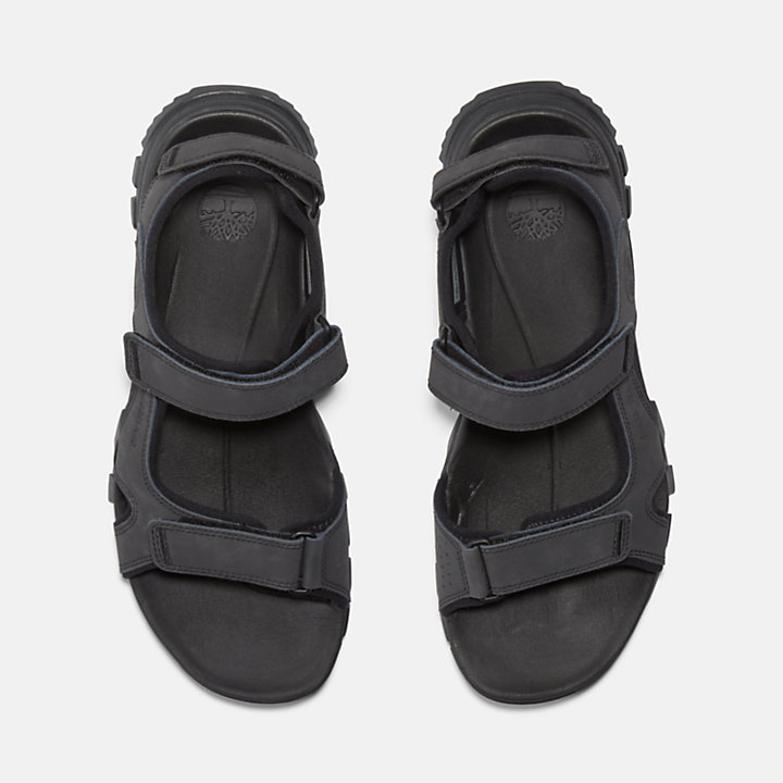 Lincoln Peak Two-strap Sandal for Men in Black-