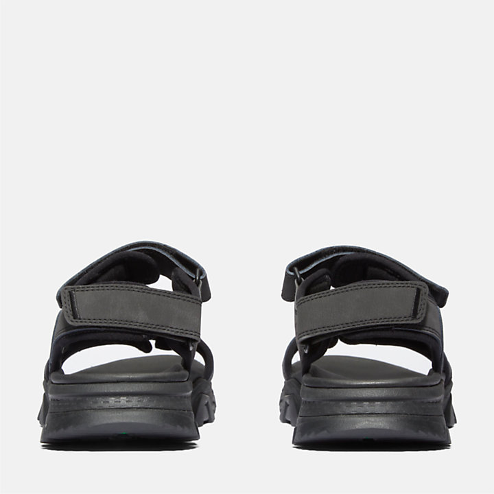Lincoln Peak Two-Strap Sandaal voor heren in zwart-