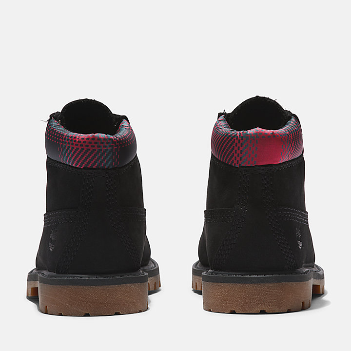 6-inch Boot Timberland® Premium pour tout-petit en noir et rose