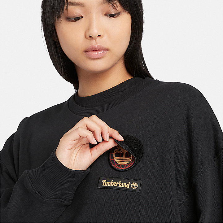 Uniseks Lunar New Year Badge Sweatshirt in zwart