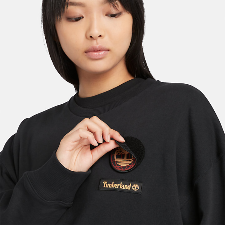 Uniseks Lunar New Year Badge Sweatshirt in zwart-