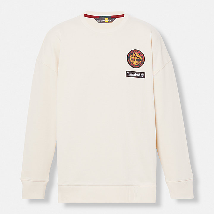 Uniseks Lunar New Year Badge Sweatshirt in wit
