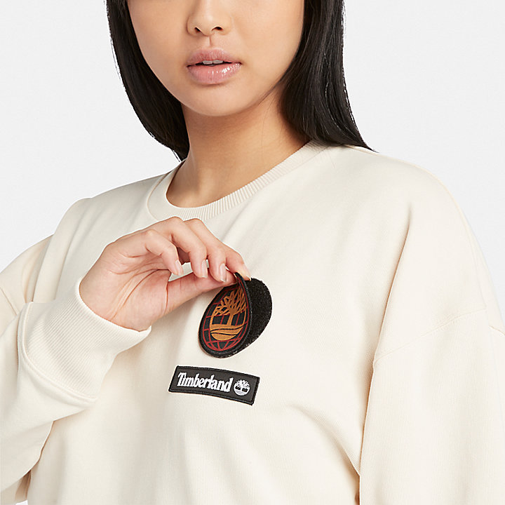 Uniseks Lunar New Year Badge Sweatshirt in wit