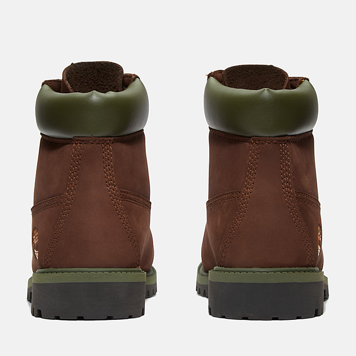 Timberland® Premium 6 Inch Boot for Junior in Brown/Orange