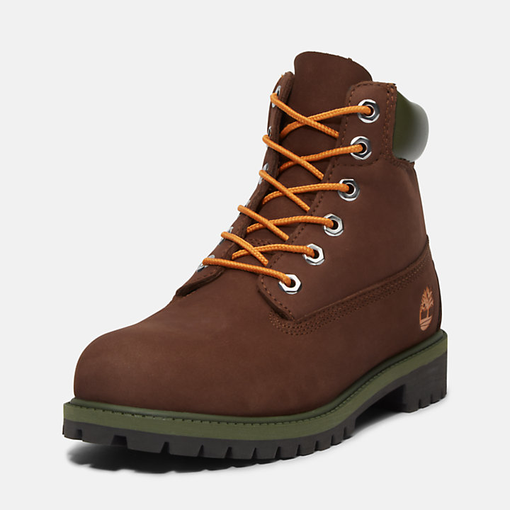 6-inch Boot Timberland® Premium junior en marron/orange-