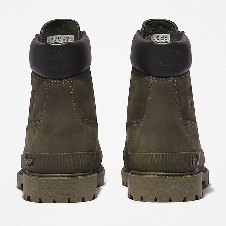 Bee Line x Timberland® 6 Inch Rubber Toe Boot voor dames in donkergroen