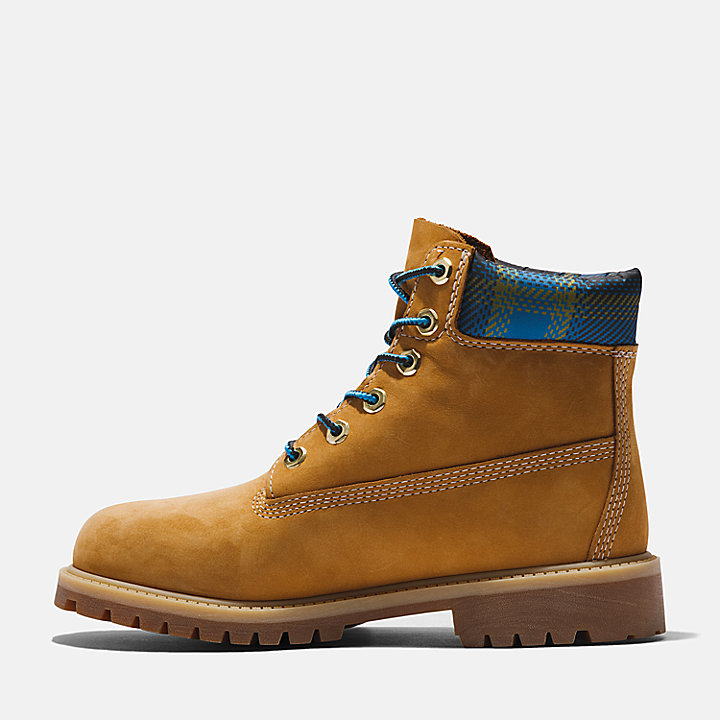 Timberland® Premium 6 Inch Boots voor kids in geel/blauw