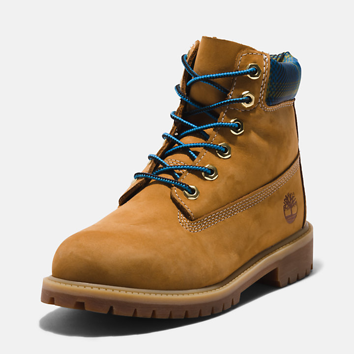 Timberland® Premium 6 Inch Boots voor kids in geel/blauw-