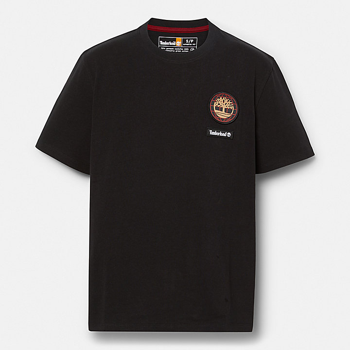 T-shirt con Targhetta Lunar New Year in colore nero