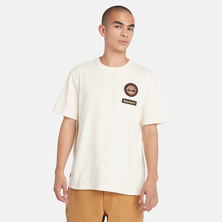 Lunar New Year Badge T-Shirt in White-