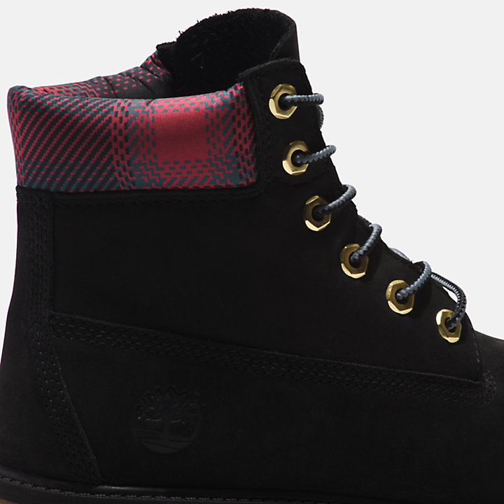 Timberland® Premium 6 Inch Boots voor kids in zwart/roze-