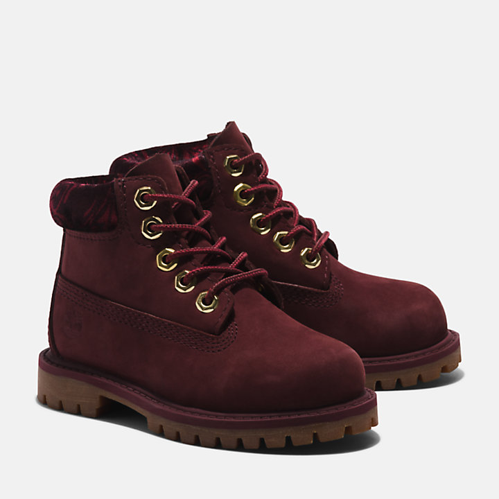 Timberland® Premium 6 Inch Boot for Toddler in Burgundy-