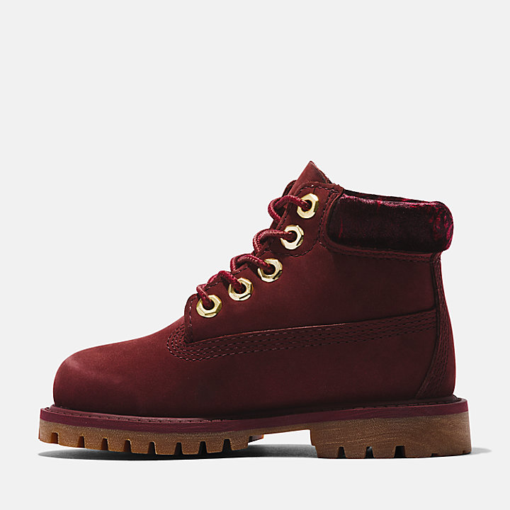 Timberland® Premium 6 Inch Boot for Toddler in Burgundy