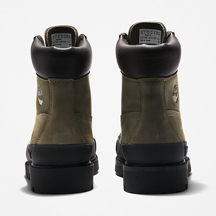 Bee Line x Timberland® 6 Inch Rubber Toe Boot voor heren in donkergroen/zwart