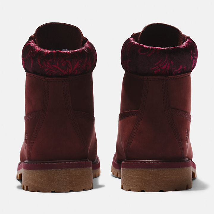 Timberland® Premium 6 Inch Boots voor kids in bordeauxrood-