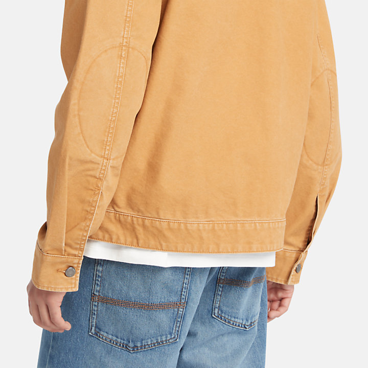 Washed Canvas Jacket for Men in Dark Yellow | Timberland