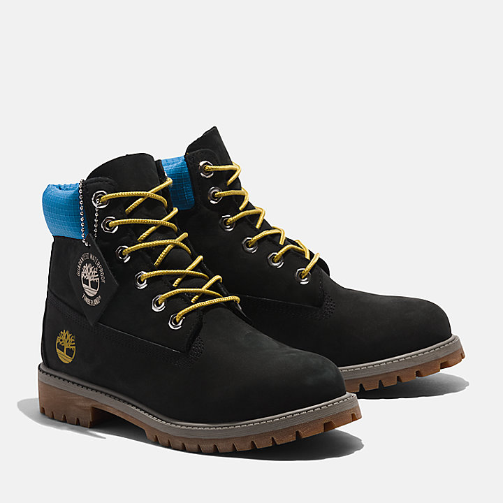 Timberland® Premium 6 Inch Boots voor kids in zwart/blauw