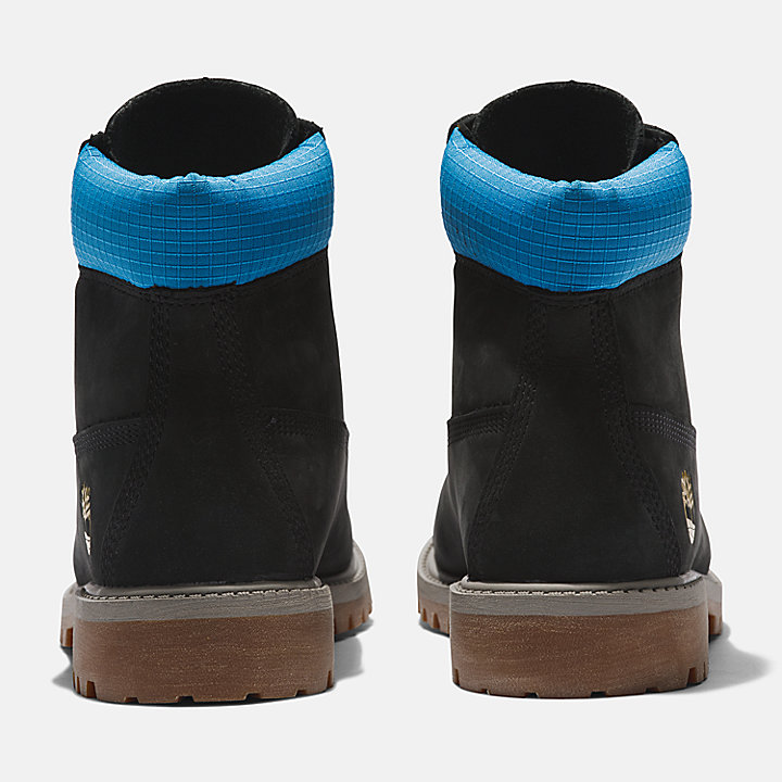 Timberland® Premium 6 Inch Boots voor kids in zwart/blauw