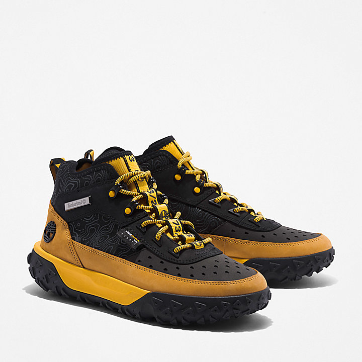 Greenstride™ Motion 6 Trainer for Men in Black/Yellow
