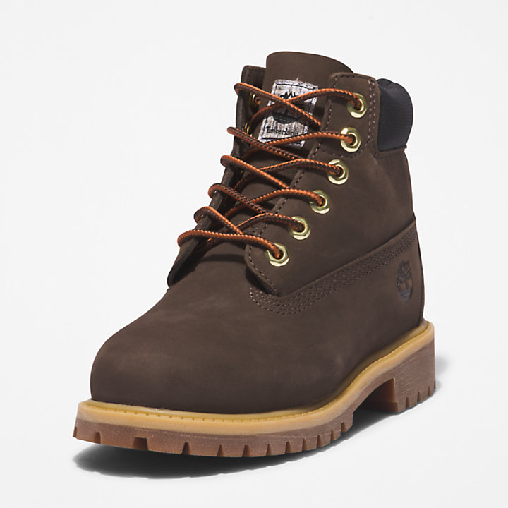 6-inch Boot Timberland® Premium junior en marron foncé-