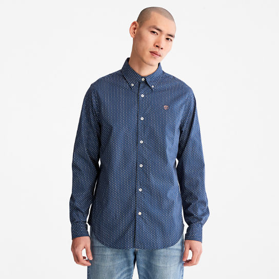 Microprint Shirt for Men in Blue | Timberland