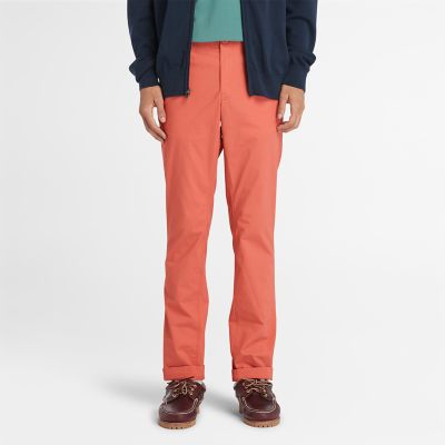 Timberland Pantalones Chinos De Popelina Para Hombre En Naranja Claro Naranja